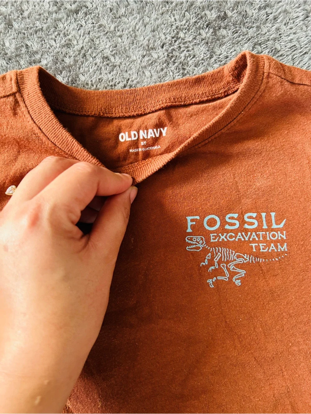 Old Navy Kids Matching Set - Orange Tee & Blue Jeans